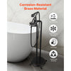 VEVOR Clawfoot Bathtub Faucet, Freestanding Tub Faucets with Handheld Shower, Vintage Oil-Rubbed Bronze Tub Filler Faucet Shower Kit with 360° Rotation Spout & 59-inch Long Hose for Bathtubs