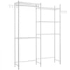 VEVOR Over Washer and Dryer Storage Shelves, 5 Tiers Laundry Room Drying Rack with Hanger Rod and Hooks, Two Rows Adjustable Washer Shelves Space Saver, for Laundry Room Storage & Organization, White
