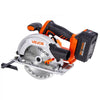 VEVOR Cordless Circular Saw, 6-1/2 inch Blade, 4700 RPM Speed, 0-45 Degree Bevel Capability, Brushless Motor, LED Light, Electric Circular Saw Kit with Battery and Charger Included, for Wood Cutting
