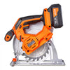 VEVOR Cordless Circular Saw, 7-1/4 inch Blade, 5000 RPM Speed, 0-45 Degree Bevel Capability, Brushless Motor, LED Light, Electric Circular Saw Kit with Battery and Charger Included, for Wood Cutting