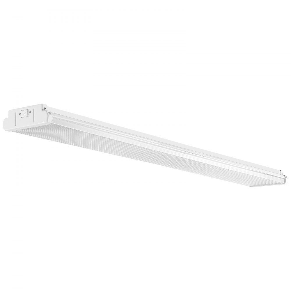 VEVOR 8FT LED Wraparound Light, 110W 10,000LM, Flush Mount LED Shop Light, 4 Pack 6500K Daylight LED Kitchen Ceiling Lighting Fixtures, for Garage Office Laundry Fluorescent Tube Replacement, FCC