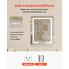 VEVOR built-in outlets and USB ports infographic
