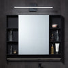 VEVOR Bathroom Vanity Light Bar, 24.02-Inch, LED Modern Light Fixture Over Mirror, with 360° Rotatable, IP44 Waterproof, 18W, 6000K, Wall Lighting for Bathroom, Living Room, Bedroom, Hallway, Black