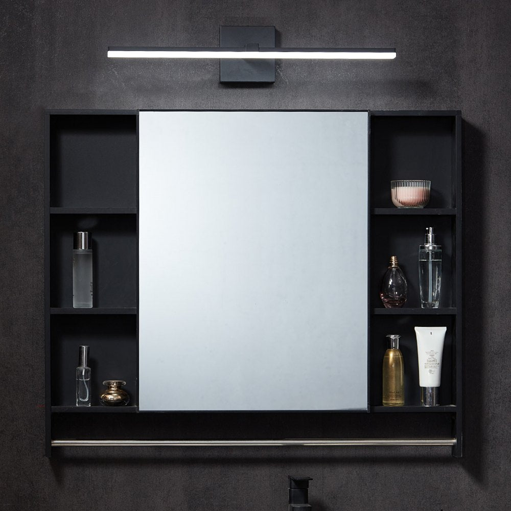 VEVOR Bathroom Vanity Light Bar, 24.02-Inch, LED Modern Light Fixture Over Mirror, with 360° Rotatable, IP44 Waterproof, 18W, 6000K, Wall Lighting for Bathroom, Living Room, Bedroom, Hallway, Black