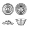 VEVOR 17-Inch Wheel Simulators 8 Lug Stainless Steel Front and Rear Wheel, Fit for 2003-2021 Dodge Ram 3500 Dually Truck Models, 5 Hand Holes, Mirror Polished Finish, Bolt On Hubcaps Covers, 4pcs