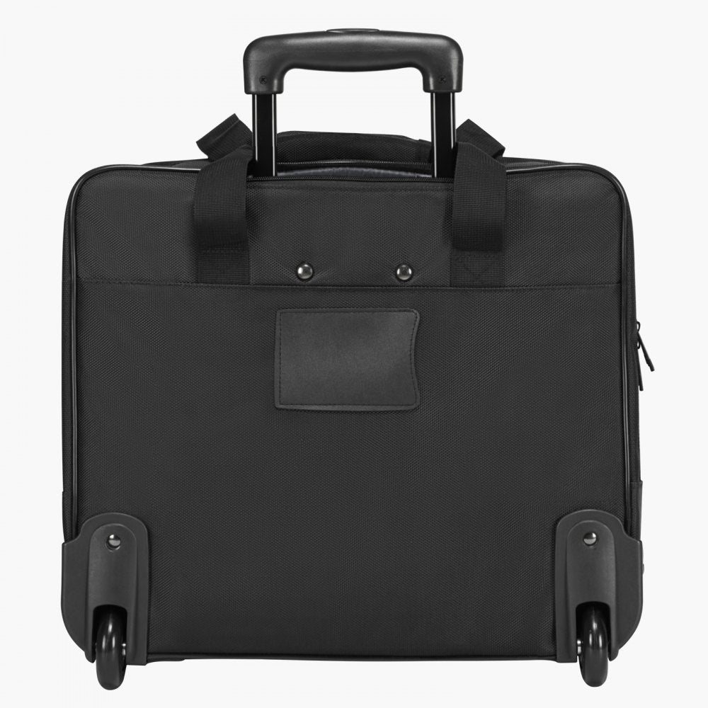VEVOR Rolling Laptop Bag, Fits Up to 15.6 Inch Laptop, Wheeled Briefcase, Roller Computer Tote Bag with Wheels & Telescoping Handle, Laptop Case for Work Travel Business Office, Women & Men (Black)