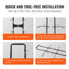 VEVOR 2 Bike Storage Rack, Free Standing Gravity Wall Vertical Bike Rack, Fully Adjustable Bike Rack Garage, Sturdy Steel & Easy Assemble, for Garage, Living Room, Shed, Holds Up to 90 lbs Black