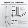 VEVOR 2 Bike Storage Rack, Free Standing Gravity Wall Vertical Bike Rack, Fully Adjustable Bike Rack Garage, Sturdy Steel & Easy Assemble, for Garage, Living Room, Shed, Holds Up to 90 lbs Black