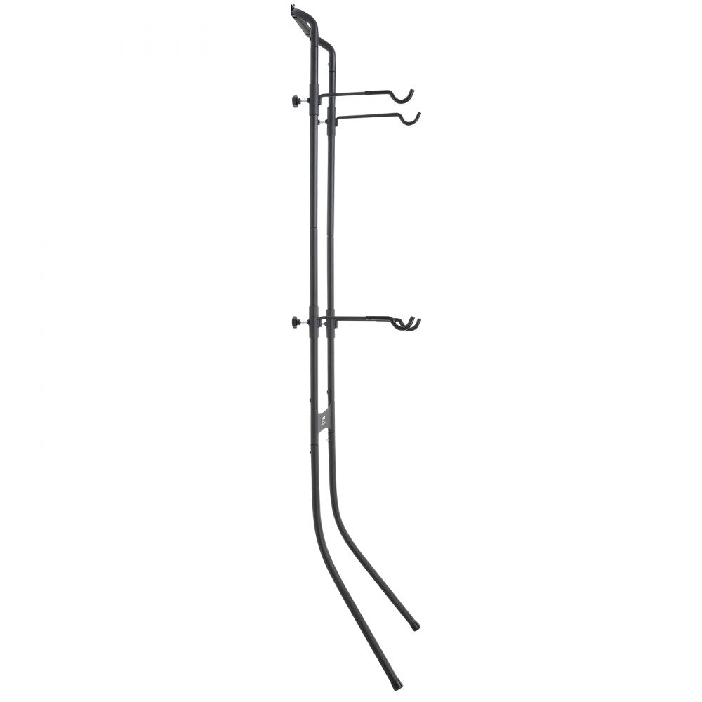 VEVOR 2 Bike Storage Rack, Free Standing Gravity Wall Vertical Bike Rack, Fully Adjustable Bike Rack Garage, Sturdy Steel & Easy Assemble, for Garage, Living Room, Shed, Holds Up to 90 lbs Black
