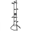 VEVOR 4 Bike Storage Rack, Free Standing Gravity Wall Vertical Bike Rack, Fully Adjustable Bike Rack Garage, Sturdy Steel & Easy Assemble, for Garage, Living Room, Shed, Holds Up to 260 lbs Black