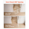 VEVOR Baby Gate for Stairs, 28-43 in Adjustable Width, 30 in High Dog Gate, No Bottom Bar, One-Handed Operation, Easy Drilling Installation with Hardware Kit, for Stairs, Doorways, and House, White