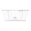 VEVOR Baby Gate for Stairs, 29.5-43 in Adjustable Width, Baby Gate with Adjustable Cat Door, with Pressure Mount Kit and Wall Mount Kit, Secure Metal Pet Door for Stairs, Doorways, and House, White