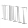 VEVOR Baby Gate, 60.6-63.3 Inches Adjustable Width, 30 Inches High Dog Gate, Easy Step Walk Thru, for Child Pet Security, Pressure Mount Kit, Wall Cups, One-Hand Open, for Stairs and Doorways, White