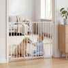 VEVOR Baby Gate for Stairs, 31-48 in Adjustable Width, 30 in High Dog Gate, No Bottom Bar, One-Handed Operation, Easy Drilling Installation with Hardware Kit, for Stairs, Doorways, and House, White