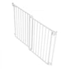 VEVOR Baby Gate for Stairs, 31-48 in Adjustable Width, 30 in High Dog Gate, No Bottom Bar, One-Handed Operation, Easy Drilling Installation with Hardware Kit, for Stairs, Doorways, and House, White