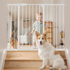 VEVOR Baby Gate, 26-48 Inches Adjustable Width, 36 Inches High Dog Gate, Easy Step Walk Thru, for Child Pet Security, Pressure Mount Kit, Wall Cups, One-Hand Open, for Stairs and Doorways, White