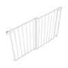 VEVOR Baby Gate for Stairs, 29-43 in Adjustable Width, 36 in High Dog Gate, No Bottom Bar, One-Handed Operation, Easy Drilling Installation with Hardware Kit, for Stairs, Doorways, and House, White