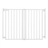 VEVOR Baby Gate for Stairs, 29-43 in Adjustable Width, 36 in High Dog Gate, No Bottom Bar, One-Handed Operation, Easy Drilling Installation with Hardware Kit, for Stairs, Doorways, and House, White