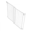 VEVOR Baby Gate for Stairs, 29-43 in Adjustable Width, 36 in High Dog Gate, No Bottom Bar, One-Handed Operation, Easy Drilling Installation with Hardware Kit, for Stairs, Doorways, and House, White