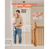 VEVOR Baby Gate, 26-40 Inches Adjustable Width, 36 Inches High Dog Gate, Easy Step Walk Thru, for Child Pet Security, Pressure Mount Kit, Wall Cups, One-Hand Open, for Stairs and Doorways, White