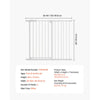 VEVOR Baby Gate, 26-40 Inches Adjustable Width, 36 Inches High Dog Gate, Easy Step Walk Thru, for Child Pet Security, Pressure Mount Kit, Wall Cups, One-Hand Open, for Stairs and Doorways, White