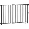 VEVOR Baby Gate, 29.5-43 Inches Adjustable Width, 28 Inches High Dog Gate, No Threshold Bar, Easy Step Walk Thru, for Child Pet Security, with Screws, One-Hand Open, for Stairs and Doorways, Black