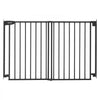 VEVOR Baby Gate for Stairs, 31-48 in Adjustable Width, 30 in High Dog Gate, No Bottom Bar, One-Handed Operation, Easy Drilling Installation with Hardware Kit, for Stairs, Doorways, and House, Black