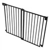 VEVOR Baby Gate for Stairs, 31-48 in Adjustable Width, 30 in High Dog Gate, No Bottom Bar, One-Handed Operation, Easy Drilling Installation with Hardware Kit, for Stairs, Doorways, and House, Black