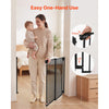 VEVOR Baby Gate for Stairs, 28-43 in Adjustable Width, 30 in High Dog Gate, No Bottom Bar, One-Handed Operation, Easy Drilling Installation with Hardware Kit, for Stairs, Doorways, and House, Black