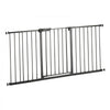 VEVOR Baby Gate, 60.6-63.3 Inches Adjustable Width, 30 Inches High Dog Gate, Easy Step Walk Thru, for Child Pet Security, Pressure Mount Kit, Wall Cups, One-Hand Open, for Stairs and Doorways, Black