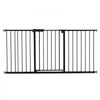 VEVOR Baby Gate, 60.6-63.3 Inches Adjustable Width, 30 Inches High Dog Gate, Easy Step Walk Thru, for Child Pet Security, Pressure Mount Kit, Wall Cups, One-Hand Open, for Stairs and Doorways, Black