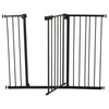 VEVOR Baby Gate, 26-48 Inches Adjustable Width, 36 Inches High Dog Gate, Easy Step Walk Thru, for Child Pet Security, Pressure Mount Kit, Wall Cups, One-Hand Open, for Stairs and Doorways, Black