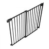 VEVOR Baby Gate for Stairs, 28-43 in Adjustable Width, 36 in High Dog Gate, No Bottom Bar, One-Handed Operation, Easy Drilling Installation with Hardware Kit, for Stairs, Doorways, and House, Black