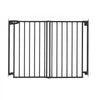 VEVOR Baby Gate for Stairs, 28-43 in Adjustable Width, 36 in High Dog Gate, No Bottom Bar, One-Handed Operation, Easy Drilling Installation with Hardware Kit, for Stairs, Doorways, and House, Black
