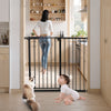VEVOR Baby Gate, 26-40 Inches Adjustable Width, 36 Inches High Dog Gate, Easy Step Walk Thru, for Child Pet Security, Pressure Mount Kit, Wall Cups, One-Hand Open, for Stairs and Doorways, Black