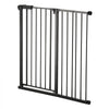VEVOR Baby Gate, 26-40 Inches Adjustable Width, 36 Inches High Dog Gate, Easy Step Walk Thru, for Child Pet Security, Pressure Mount Kit, Wall Cups, One-Hand Open, for Stairs and Doorways, Black