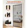 VEVOR Extra Tall Pet Gate for Cats, 28-34 in Adjustable Width, 78.7 in High Dog Gate, with Pressure Mount Kit and Wall Mount Kit, 1.2 in Narrow Bar Spacing, for Stairs, Doorways, and House, White