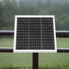 VEVOR 20W 12V Solar Panel Battery Charger, Solar Battery Trickle Charger Maintainer with Built-in Controller & Pole Mount Bracket, IP65 Waterproof for Gate Fence Farm Lawn (Fits 1.57" - 2.68" Poles)