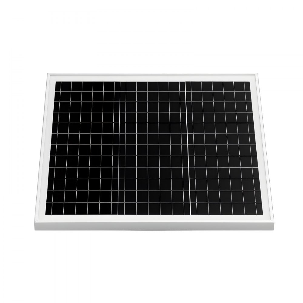 VEVOR 20W 12V Solar Panel Battery Charger, Solar Battery Trickle Charger Maintainer with Built-in Controller & Pole Mount Bracket, IP65 Waterproof for Gate Fence Farm Lawn (Fits 1.57" - 2.68" Poles)