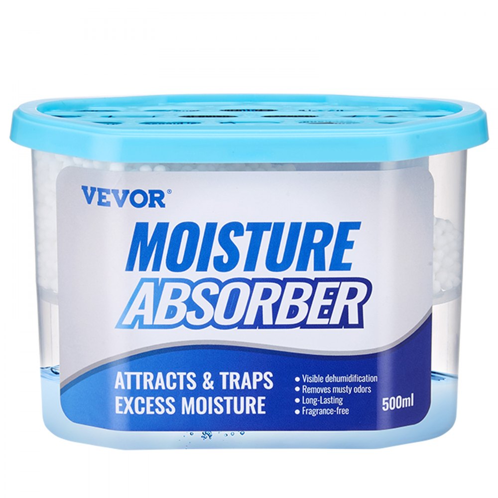 VEVOR Moisture Absorber Boxes, 10.8 oz Humidity Absorber Boxes(6 Packs), Fragrance Free Dehumidifier Attracts Extra Moisture from Your Bathroom, Closet, and Kitchen