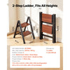 VEVOR 2 Step Ladder, Folding Step Stool with Wide Anti-Slip Pedal and Comfort Handgrip, Lightweight 330 lbs Capacity Portable Aluminum Plant Support, Multi-Use for Adults, Home Repairing, Cleaning