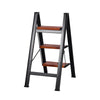 VEVOR 3 Step Ladder, Folding Step Stool with Wide Anti-Slip Pedal and Comfort Handgrip, Lightweight 330 lbs Capacity Portable Aluminum Plant Support, Multi-Use for Adults, Home Repairing, Cleaning