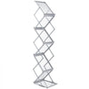 VEVOR Foldable Magazine Display Rack, 6 Pockets Pop-Up Brochure Display Stand, Double-Sided Display Catalog Literature Holder Stand, Portable with Carrying Bag for Office Trade Show Exhibitions