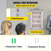 VEVOR 36 Slots Cell Phone Cabinet Silver Aluminum Alloy Pocket Chart Storage Locker Box with Portable Handle, Key Lock & Handwritten Tags, Wall Mounted for Classroom, Office, Gym