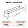 VEVOR Aluminum Dunnage Rack, 48” x 14” Commercial Food Floor Rack, 8” Off the Floor, 1000 lbs Capacity All-Welded Aluminum Storage Rack, for Storage in Restaurants, Kitchens, Garages and Vehicles
