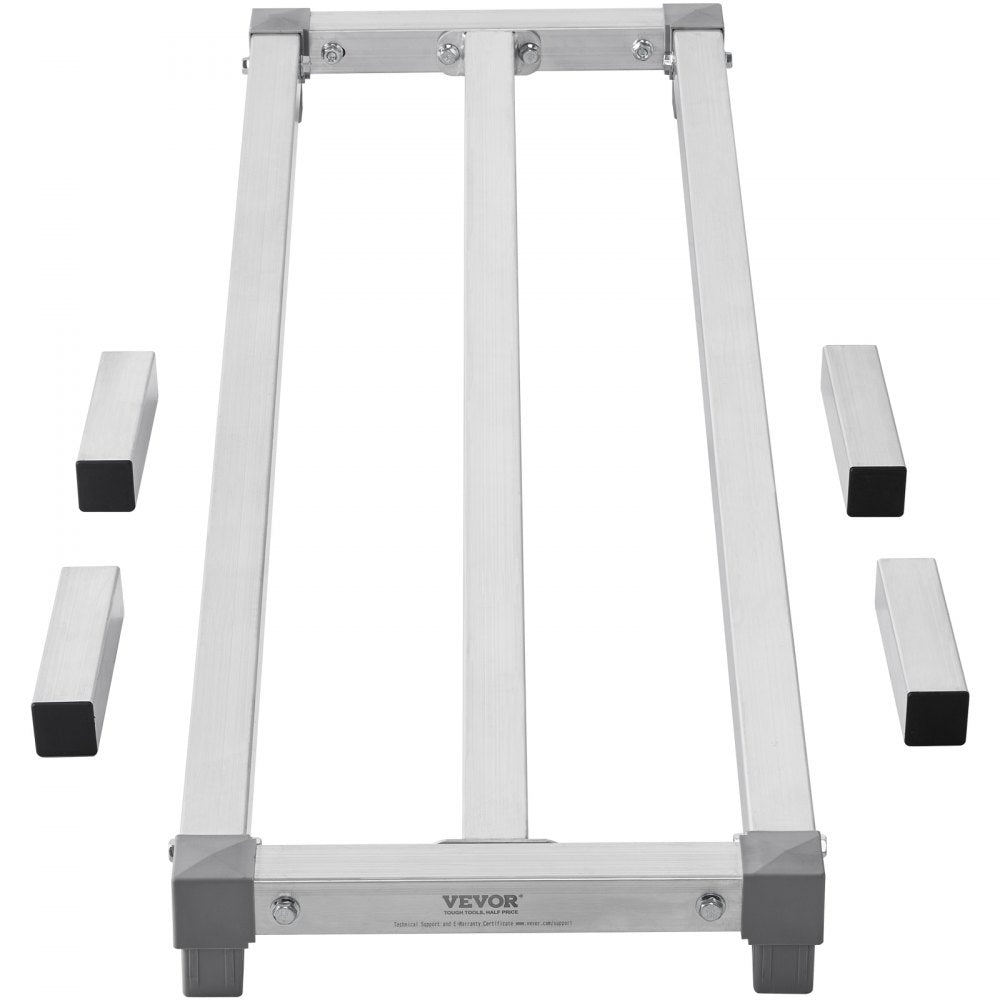 VEVOR Aluminum Dunnage Rack, 48” x 14” Commercial Food Floor Rack, 8” Off the Floor, 1000 lbs Capacity All-Welded Aluminum Storage Rack, for Storage in Restaurants, Kitchens, Garages and Vehicles