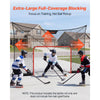 VEVOR Hockey Net Backstop, 12x7 ft Durable Hockey Goal Backstop Net with Extended Coverage, Lightweight and Portable Backyard Training Equipment, Easy Assembly, for Youth Adult (NET ONLY)