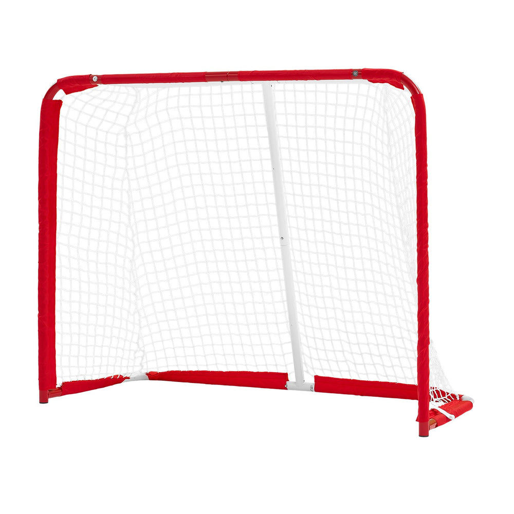 VEVOR Street Hockey Goal, Heavy-Duty Steel Street + Roller Hockey Nets, Durable Hockey Net for Indoor Outdoor Use, Lightweight Portable Training, Easy Assembly for Backyard Park Garage, 55.9 x 44.5 in