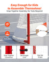 VEVOR Street Hockey Goal, Heavy-Duty Steel Street + Roller Hockey Nets, Durable Hockey Net for Indoor Outdoor Use, Lightweight Portable Training, Easy Assembly for Backyard Park Garage, 72 x 48 in