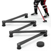 VEVOR Hockey Training Equipment, 5-Section Adjustable Hockey Stick Handling Trainer, Portable On/Off Ice Trainer, Lightweight Solid Sports Tool for Puck Control, Reaction Time, Hand-Eye Coordination